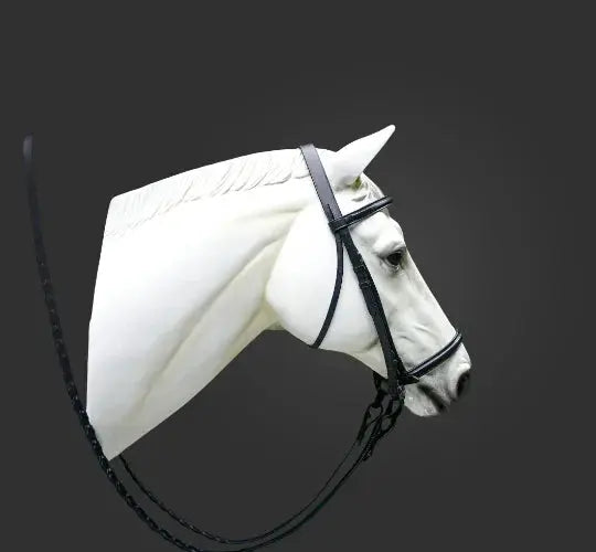 Plain Raised English Bridle - Premium Leather Quality with Stainless steel Hardware - NewEngland Tack