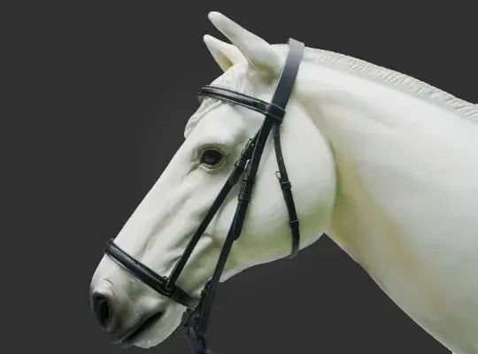 Plain Raised English Bridle - Premium Leather Quality with Stainless steel Hardware - NewEngland Tack