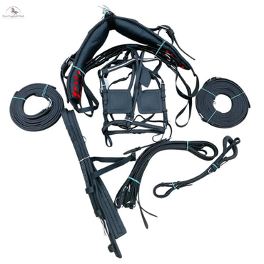 Pony Regular Horse Leather Driving Harness- Complete Set - Leather - Black NewEngland Tack