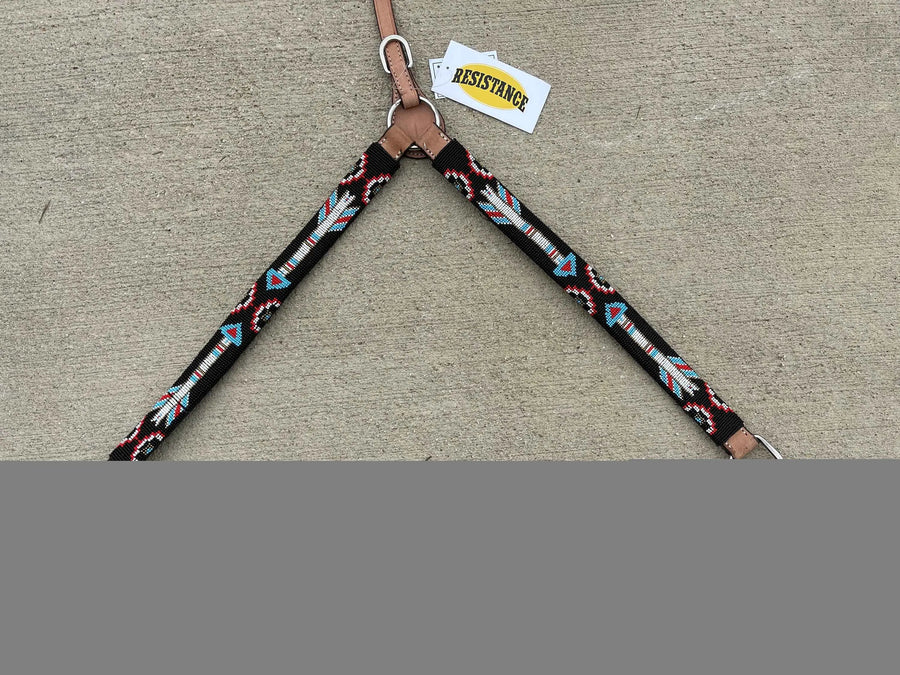 Premium Quality Multiple Design Western Breast Collar, Leather Horse Tack - NewEngland Tack