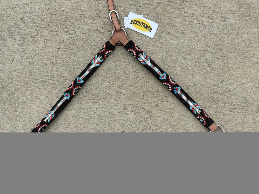 Premium Quality Multiple Design Western Breast Collar, Leather Horse Tack - NewEngland Tack