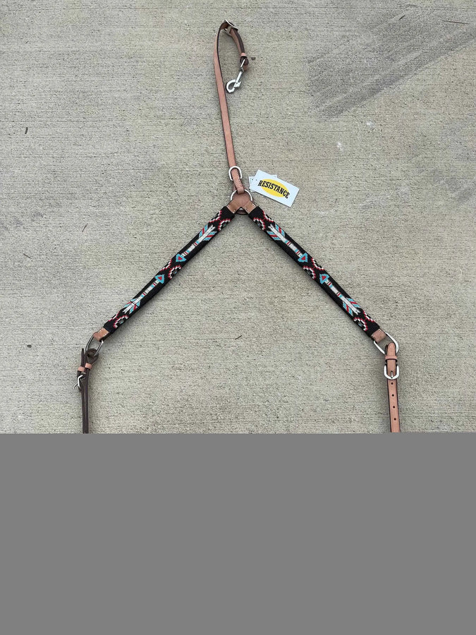 Premium Quality Multiple Design Western Breast Collar, Leather Horse Tack - NewEngland Tack