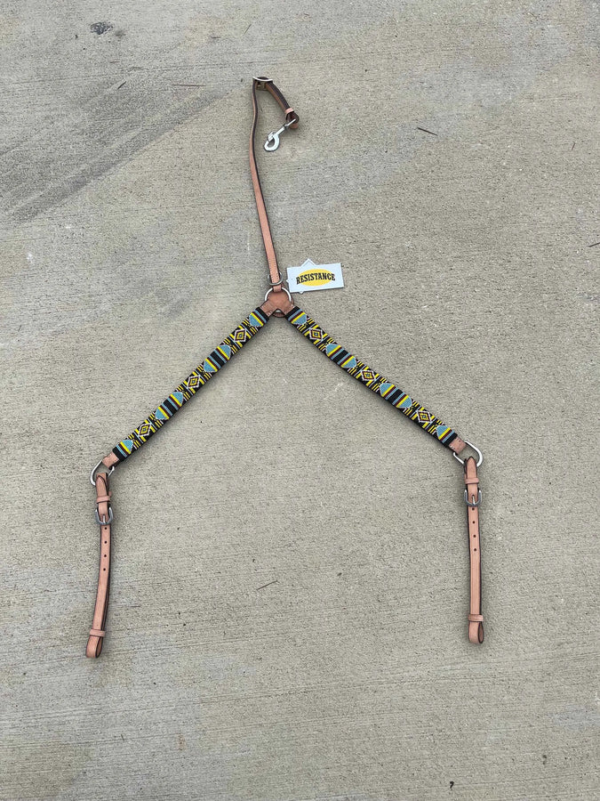 Premium Quality Multiple Design Western Breast Collar, Leather Horse Tack - NewEngland Tack