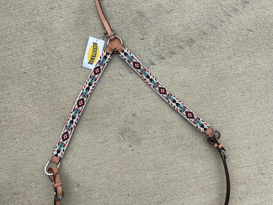 Premium Quality Multiple Design Western Breast Collar, Leather Horse Tack - NewEngland Tack