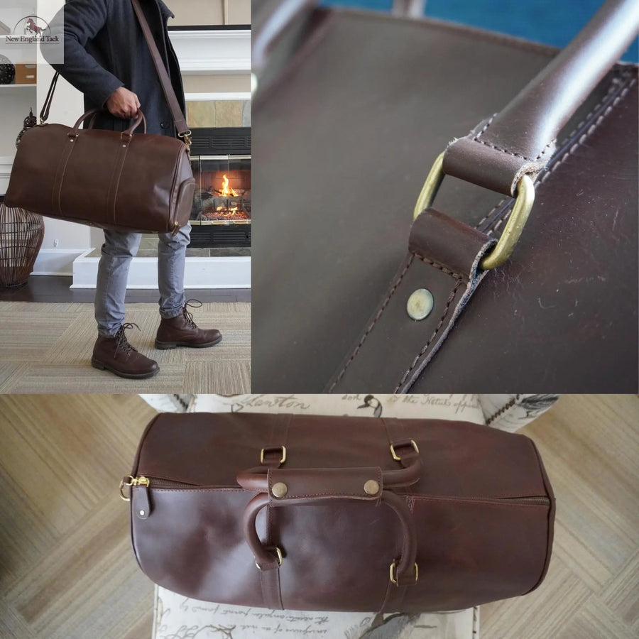 RESISTANCE Leather Duffle Bag - Perfect for Weekend Getaways NewEnglandTack