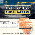 RESISTANCE Pink Himalayan Salt Lick Block with Rope for Horses, Cattle, Deer, Goats, and Livestock – (Each Block Weight 6 lbs) NewEngland Tack