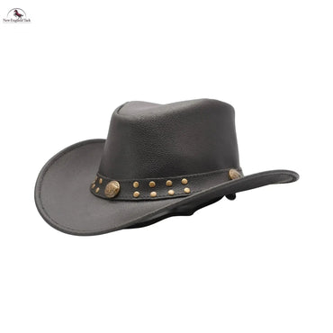 Premium Australian Style Leather Cowboy Hat | Shapeable Outback Hat for Men and Women NewEngland Tack