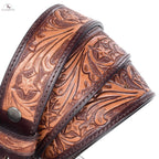 RESISTANCE Western Cowboy Cowgirl Belts For Women With Big Buckle, Plus Size Women's Brown Western Belt NewEngland Tack
