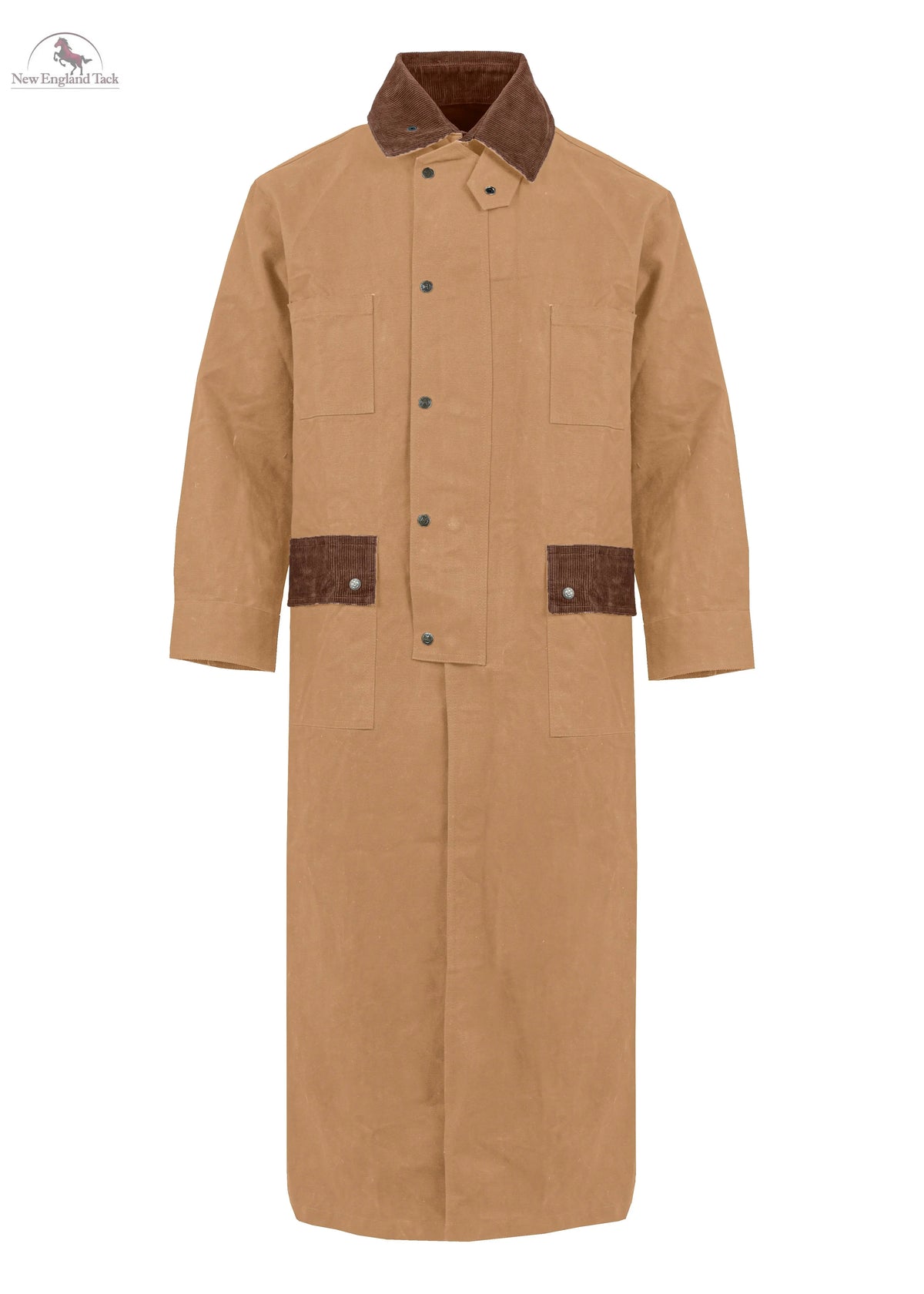 RESISTANCE Western Long Old Cowboy Canvas Jacket - Range wear Canvas Duster Coat NewEngland Tack
