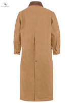 RESISTANCE Western Long Old Cowboy Canvas Jacket - Range wear Canvas Duster Coat NewEngland Tack