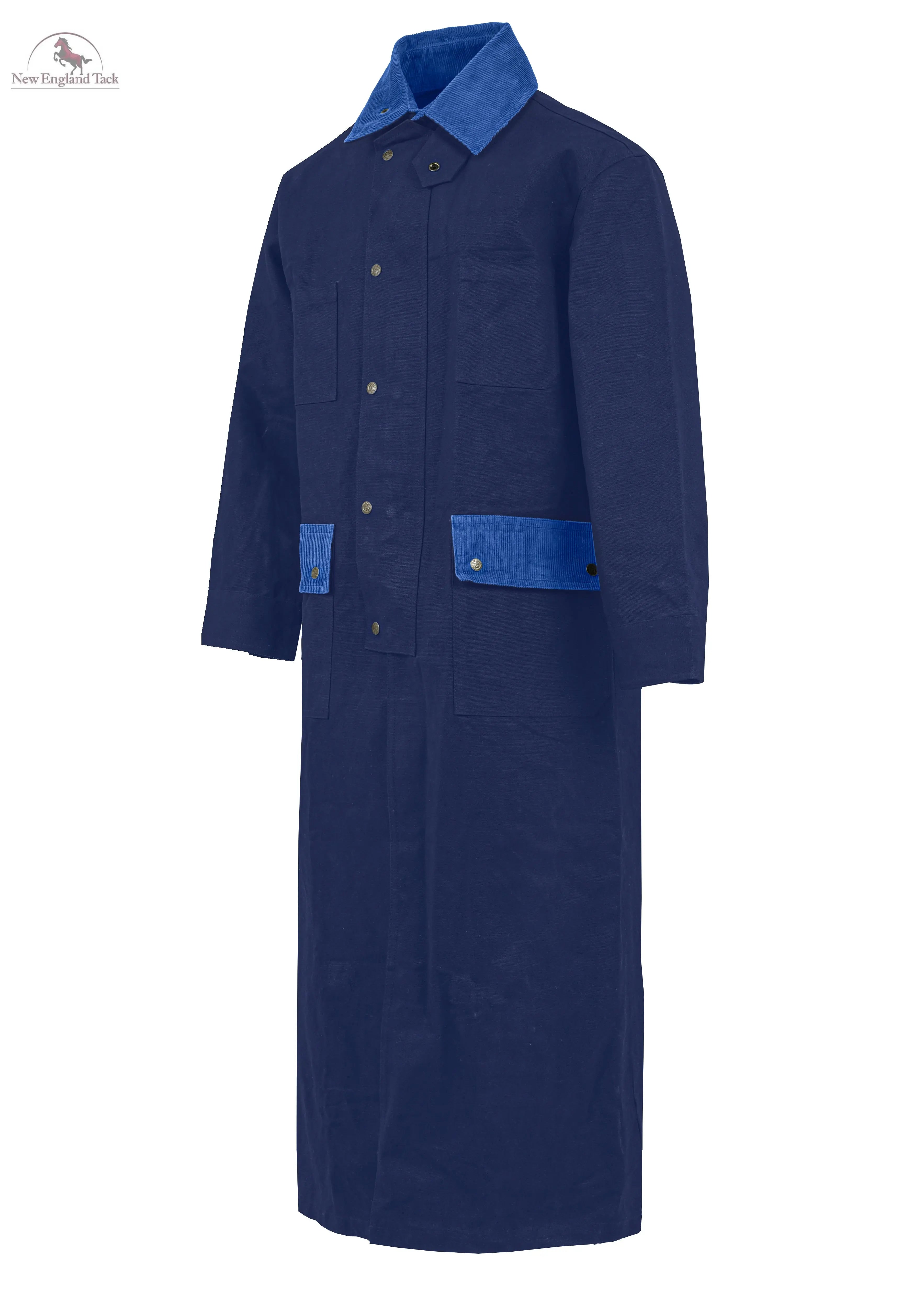 RESISTANCE Western Long Old Cowboy Canvas Jacket - Range wear Canvas Duster Coat NewEngland Tack