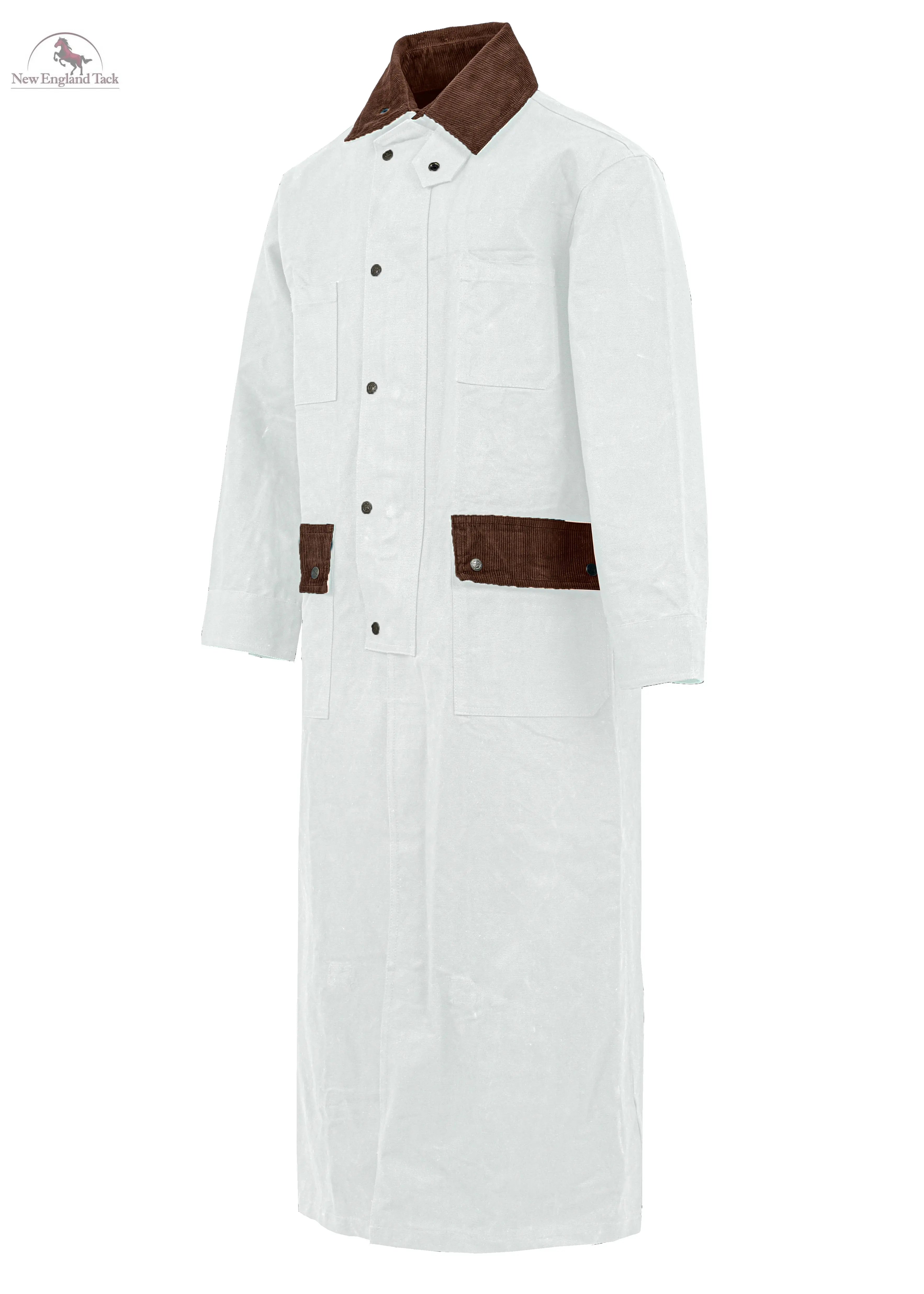 RESISTANCE Western Long Old Cowboy Canvas Jacket - Range wear Canvas Duster Coat NewEngland Tack
