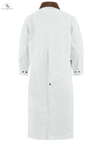 RESISTANCE Western Long Old Cowboy Canvas Jacket - Range wear Canvas Duster Coat NewEngland Tack