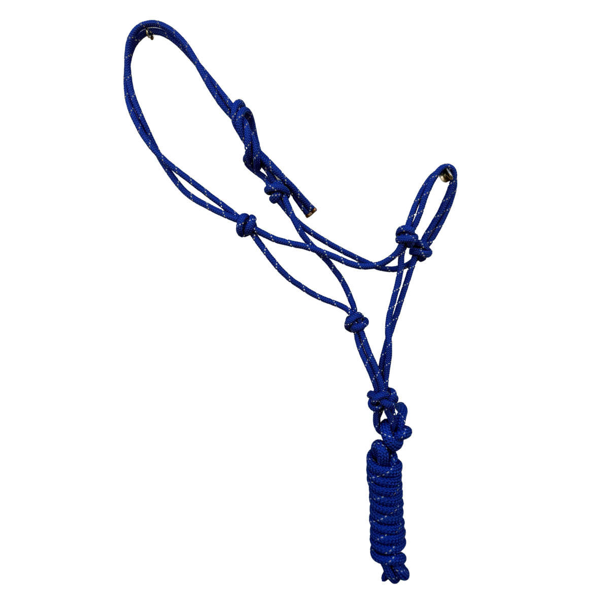 Reflective Nylon Rope Halter with 9Ft Lead | Adjustable Safety Night Glow Horse Halter