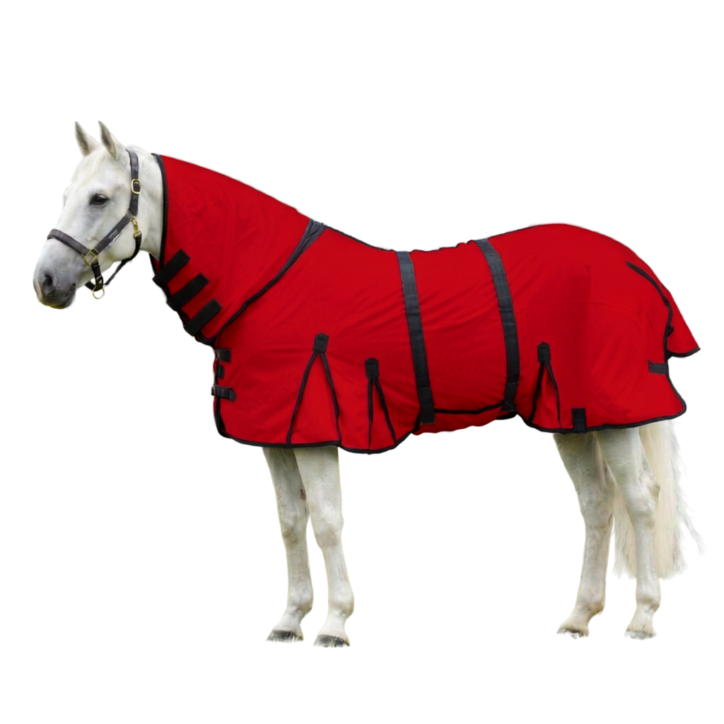 Resistance Durable Mesh Combo Fly Summer Sheet with Belly Guard and Combo Neck Cover
