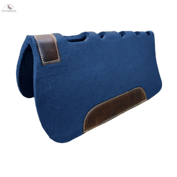 Resistance 31"x32" Handmade Premium Quality Synthetic Felt Cut-Back Pad with Vent Holes Western Cutter Style Saddle Pad for Horse Riding | Available in 1.5" Thickness Newenglandtack