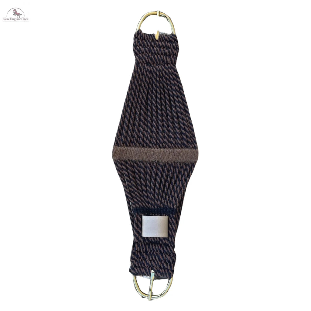 Resistance Cinch Red Poly Blend – 3” Brass Coating, 25-Strand Roper Horse Cinch NewEngland Tack