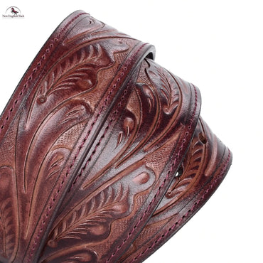 Resistance Classic Western Style Full Grain Leather Belt 1-1/2"(38mm) Wide- Comfortable Accessory With Free Buckle NewEngland Tack