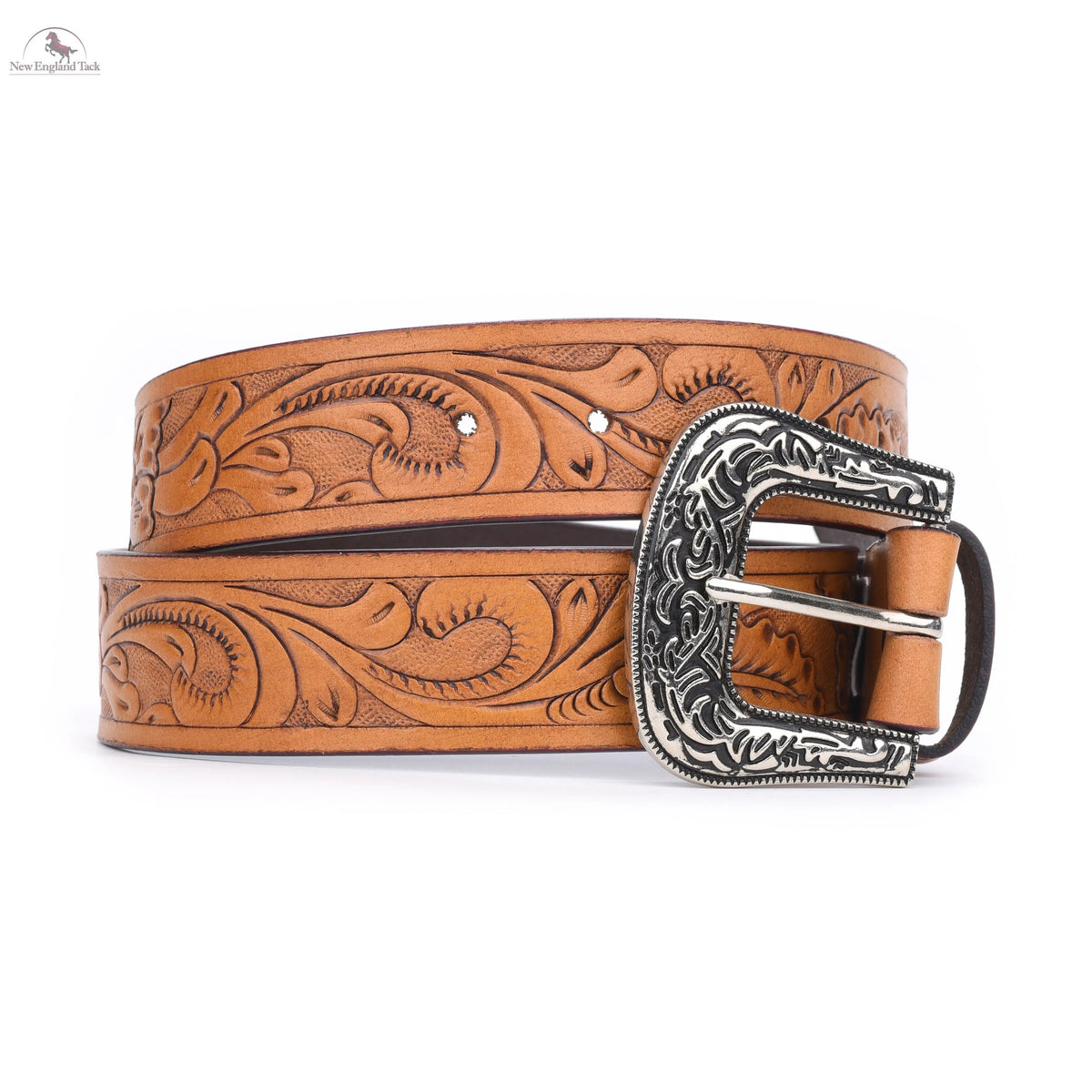 Resistance Classic Western Style Full Grain Leather Belt 1-1/2"(38mm) Wide- Comfortable Accessory With Free Buckle NewEngland Tack