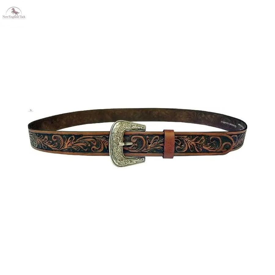 Resistance Cowboy Buckle Belt For Men | 1.5" Wide Western Belt Leather Strap | Western Belt for Jeans NewEngland Tack
