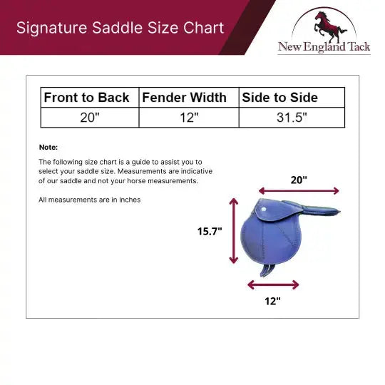 Resistance Fancy Cherry / Tan Leather Racing Exercise Saddle NewEnglandTack