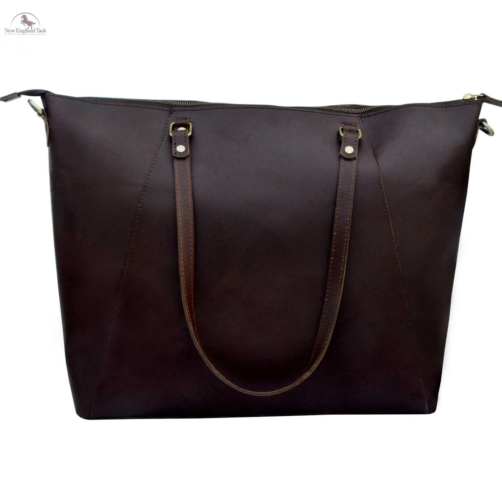 Resistance Genuine Leather Tote Bag Leather Anniversary Wedding Gift for Women Men Zipper Leather Purse Custom Gift for Her Travel Essential NewEngland Tack