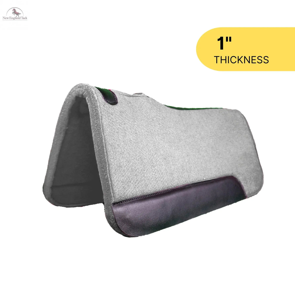 Resistance Handcrafted 31” x 32” Synthetic Felt Performance Saddle Pad with Wear Leathers for Horse Saddle, Handmade Long Lasting Felt Saddle Pad for Horse Available in 1
