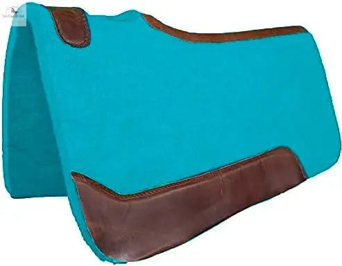 Resistance Handcrafted 31” x 32” Synthetic Felt Performance Saddle Pad with Wear Leathers for Horse Saddle, Handmade Long Lasting Felt Saddle Pad for Horse Available in 3/4" Thickness NewEngland Tack