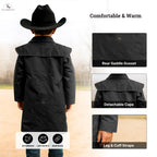 Resistance Kids Western Oilskin Waterproof Duster Coat NewEngland Tack