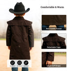 Resistance Kids Western Oilskin Waterproof Duster Coat NewEngland Tack