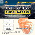 Resistance Pink Himalayan Salt Lick Block with Rope for Horses, Cattle, Deer, Goats, and Livestock – (Each Block Weight 6 lbs) NewEngland Tack