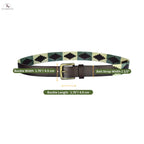 Resistance Polo Belt for Men | Hand Stitched Leather Belt With Colorful Embroidery | Gaucho Style Belt 1.5” Wide NewEngland Tack