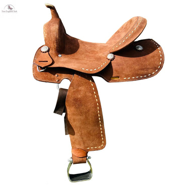 Resistance Roughout Barrel Western Saddle with Buckstitch Midwest Equestrian Supply