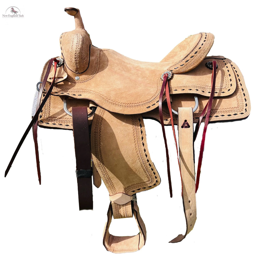 Resistance Roughout Ranch Saddle with Buckstitch NewEngland Tack