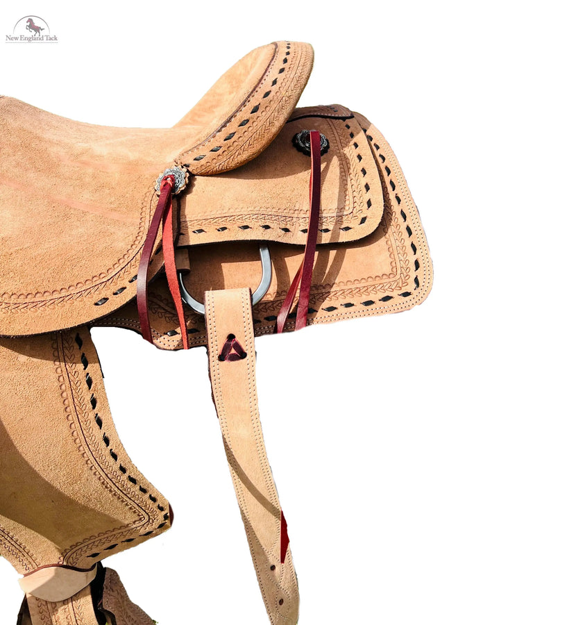 Resistance Roughout Ranch Saddle with Buckstitch NewEngland Tack