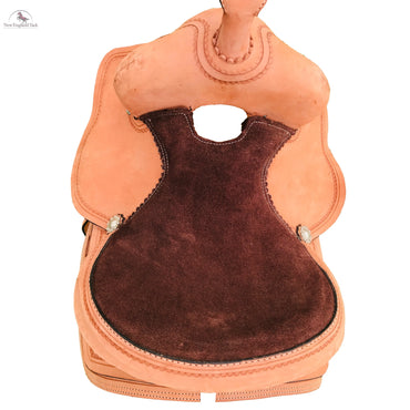 Resistance Western All Around Saddle  Double Skirt Border Serpentine tooled With Rough Out Finish NewEngland Tack