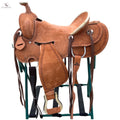 Resistance Western Border Tooled Rough Out Ranch Saddle NewEngland Tack
