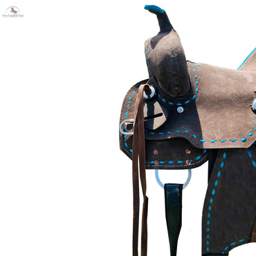 Resistance Western Horse Saddle Ranch Style, Youth Child Leather Saddle in 10" 12" 13" NewEngland Tack