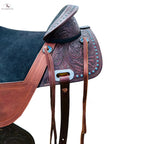 Resistance Western Pleasure Treeless Horse Saddle With Beads On The Skirt NewEngland Tack