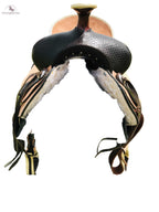 Resistance Western Roughout All Around Saddle With Basket Weave Tooling NewEngland Tack