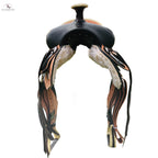 Resistance Western Roughout All Around Saddle With Basket Weave Tooling NewEngland Tack