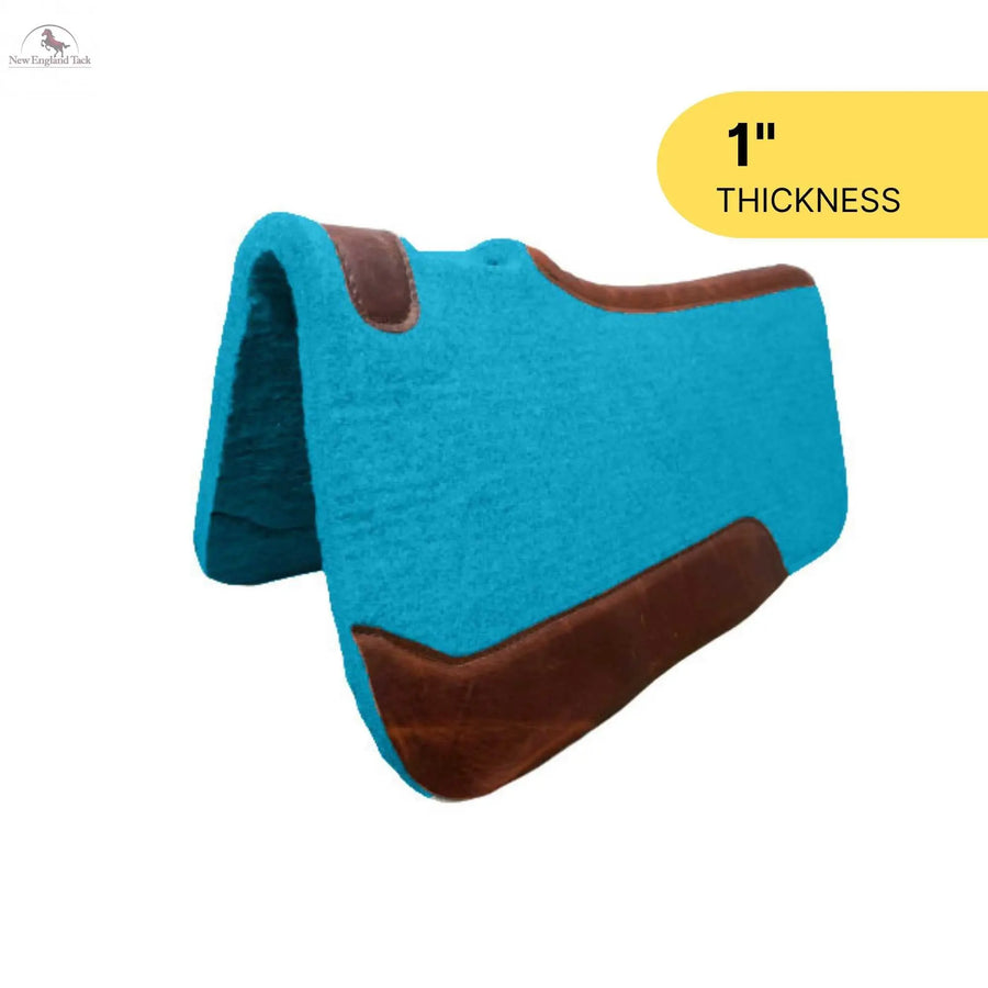 Resistance 31" X 32" Felt Performance Saddle Pad With Wear Leathers – 1.5" Thickness – Western