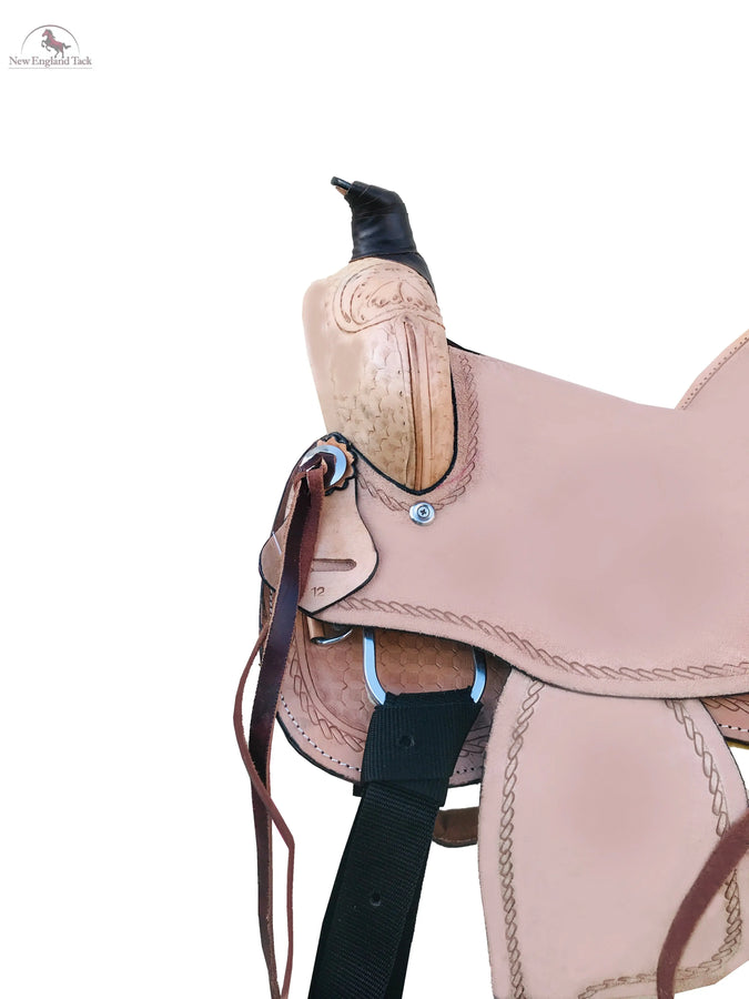 Resistance Youth Western Horse Saddle Ranch Style - Leather 10" 12" 13" NewEngland Tack