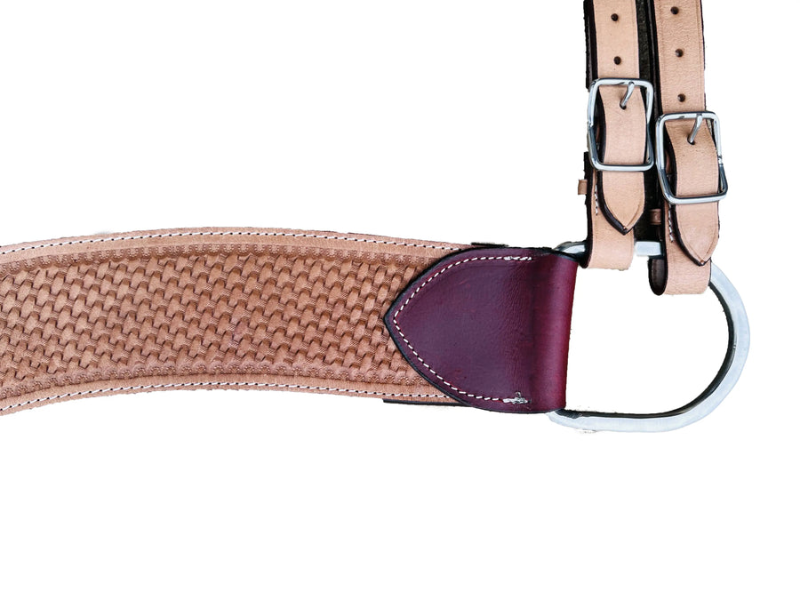 Tan Basket weave Tooled Tripping Collars | 28inch - 36inch NewEngland Tack