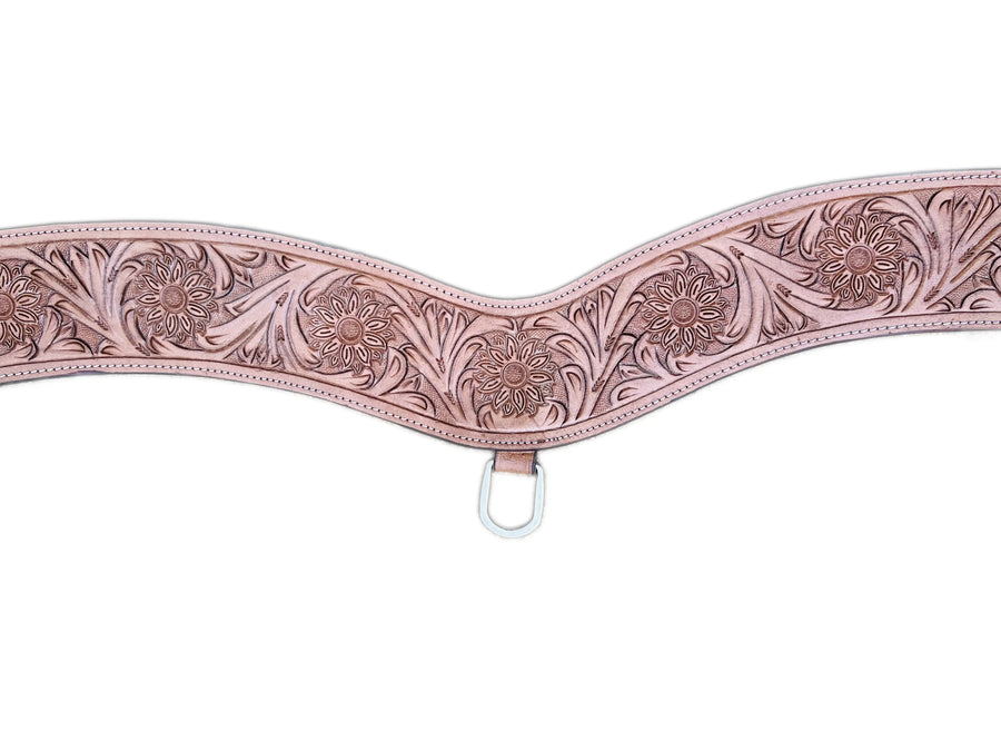 Tan Floral Tooled Tripping Collars | 28inch - 36inch NewEngland Tack