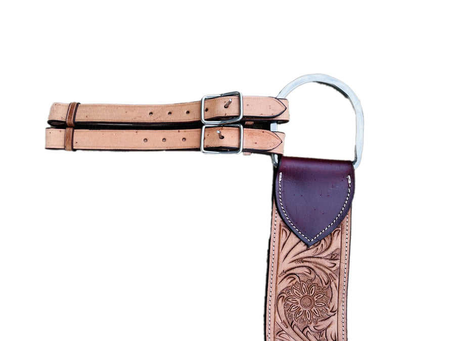 Tan Floral Tooled Tripping Collars | 28inch - 36inch NewEngland Tack