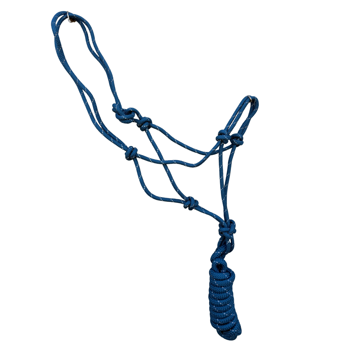 Reflective Nylon Rope Halter with 9Ft Lead | Adjustable Safety Night Glow Horse Halter