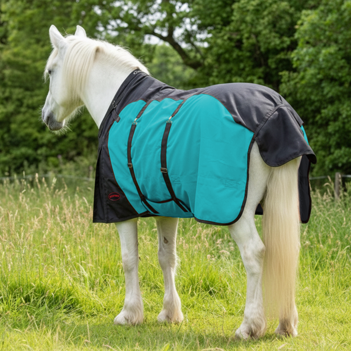 Resistance Premium 1200 Denier Belly Wrap Waterproof Horse Turnout Blanket - 300 Grams Fill
