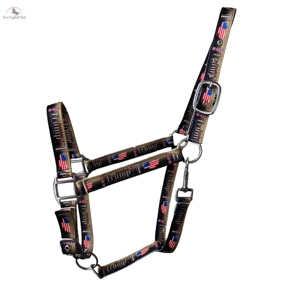 Trump Polyester Horse Halter with Snap – Durable & Adjustable – Horse Size NewEngland Tack