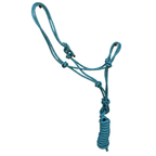 Reflective Nylon Rope Halter with 9Ft Lead | Adjustable Safety Night Glow Horse Halter